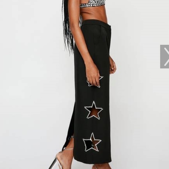 Nasty Gal Dresses & Skirts - Nasty Gal Embellished Star Cutout Maxi Skirt